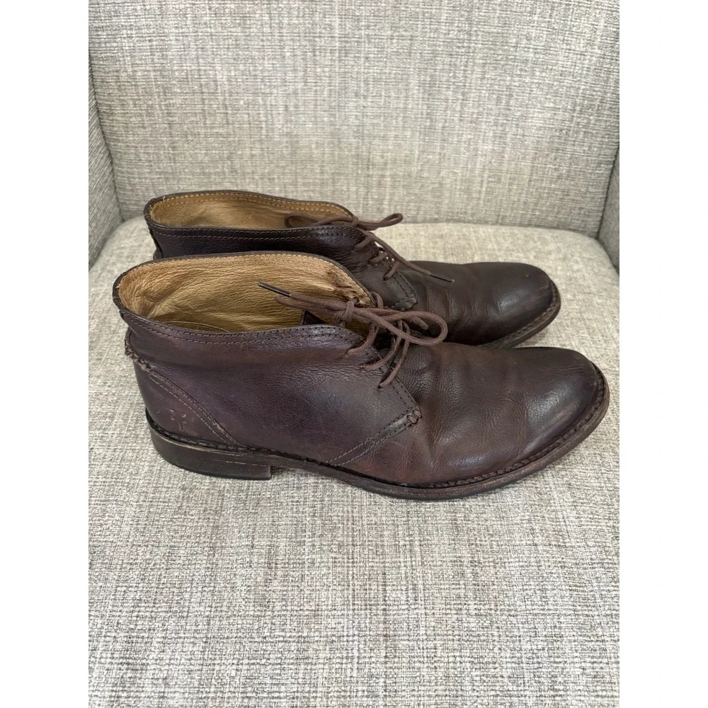 Men's Frye Bowery Chukka Brown Leather Size 11D